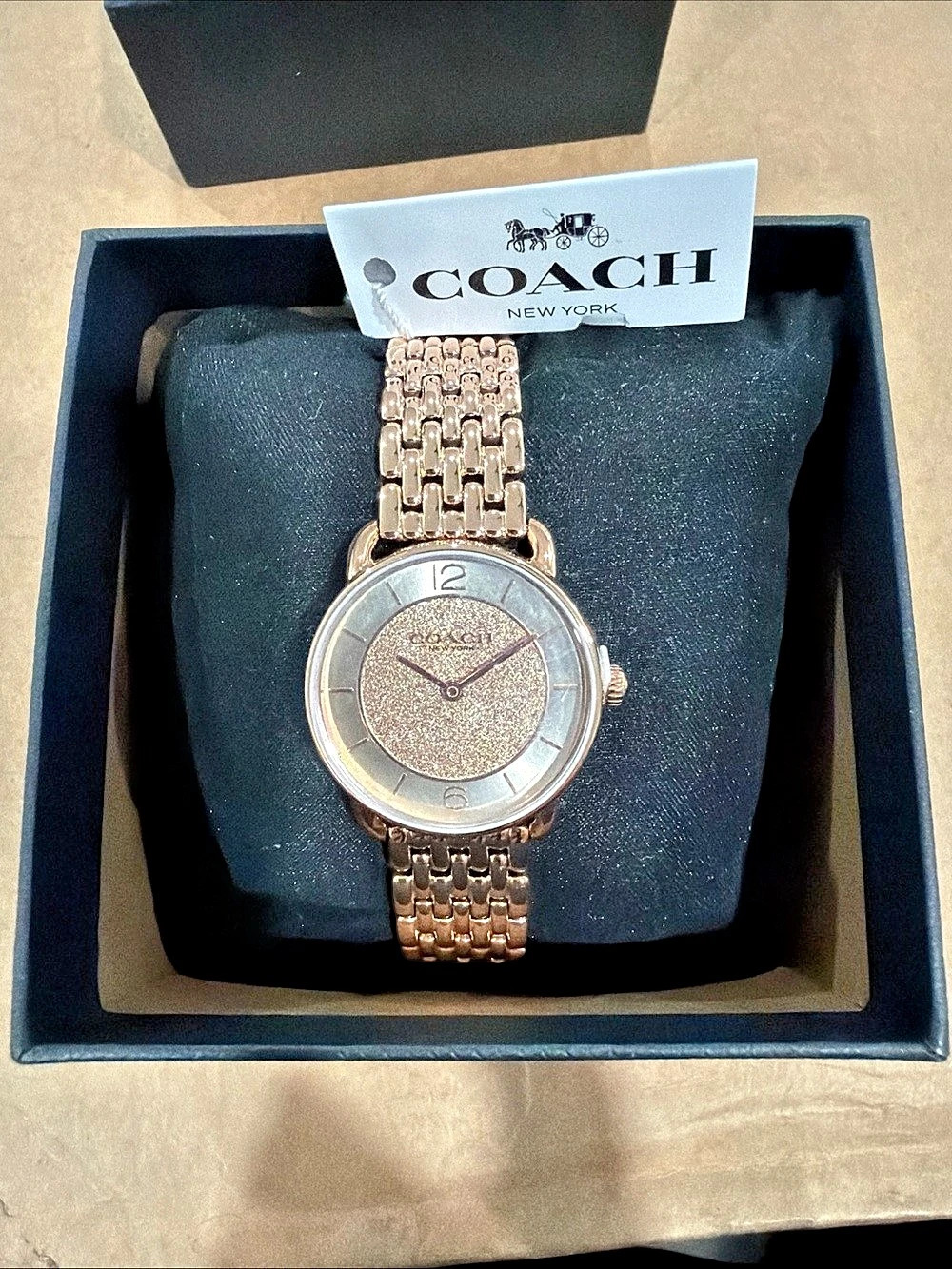 Coach Elliot Women's 2H Quartz Watch - Stainless Steel Bracelet Gold Plated NWT
